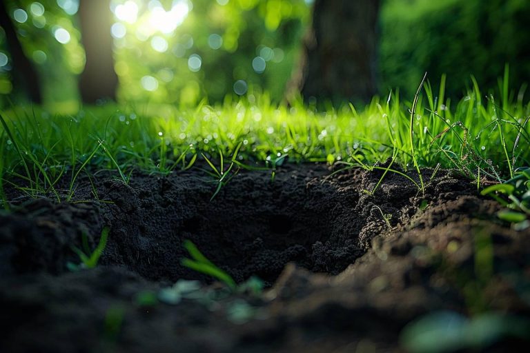 Mystérieux trous sans monticule dans votre jardin