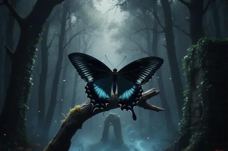 papillon noir signification