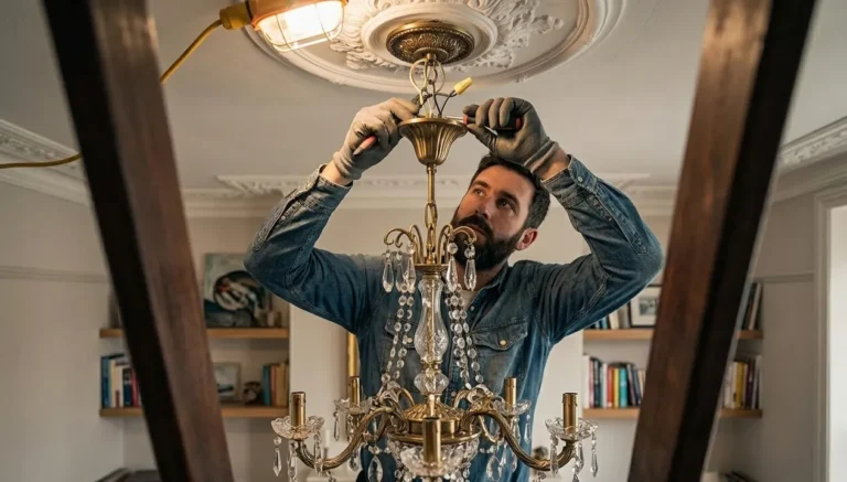 comment fixer un lustre au plafond sans crochet