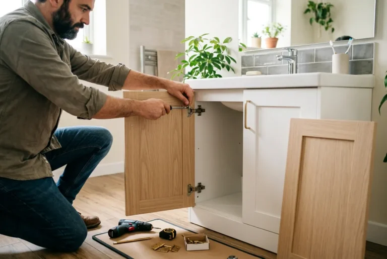 changer porte meuble salle de bain